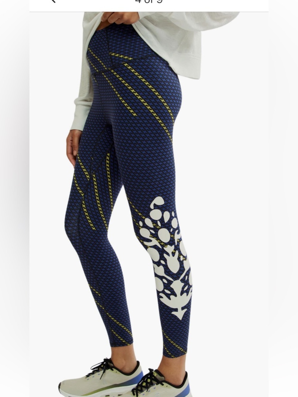 NEW Free People Movement Navy Never Better Leggings with Logo Size Small